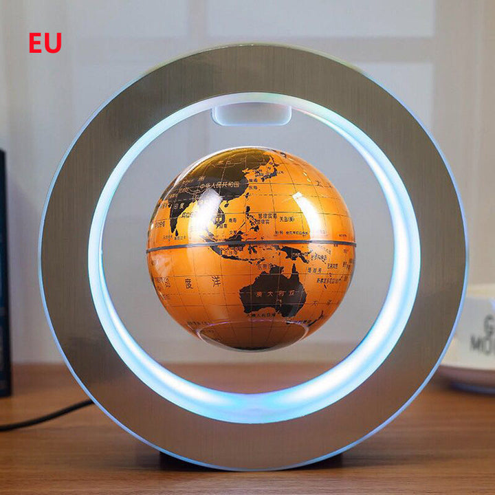 Roud Led World Map Floating Globle Magnetic