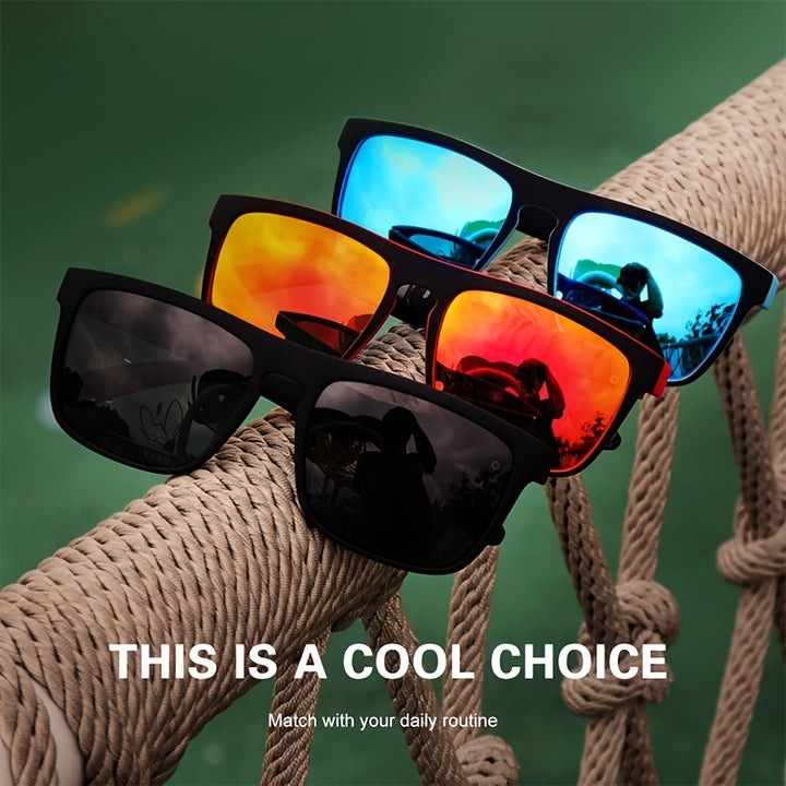 3pairs, Fantasy Cool Classic Polarized Square Fashion Glasses