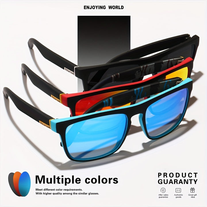 3pairs, Fantasy Cool Classic Polarized Square Fashion Glasses