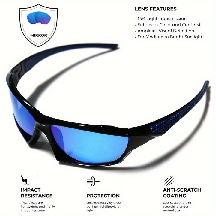 Polarized Sports Glasses With Color Changing Lens For Outdoor