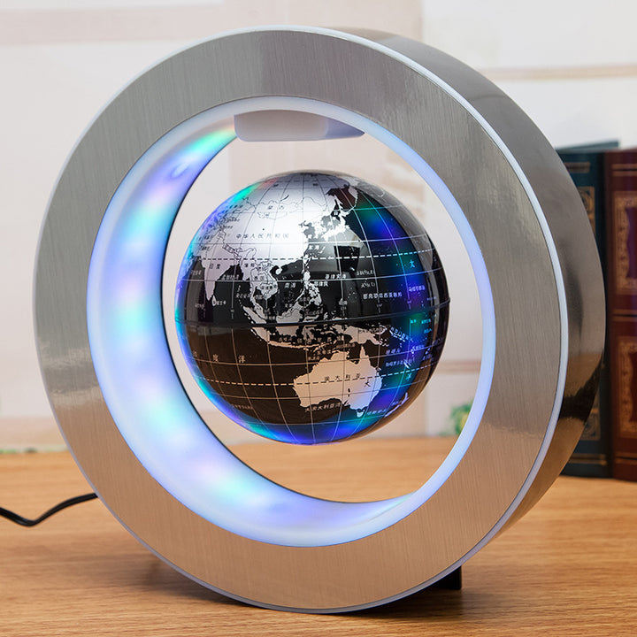 Roud Led World Map Floating Globle Magnetic