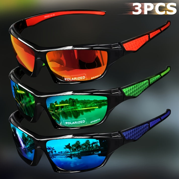 Polarized Sports Glasses With Color Changing Lens For Outdoor