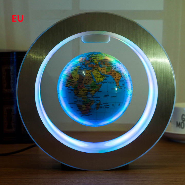 Roud Led World Map Floating Globle Magnetic