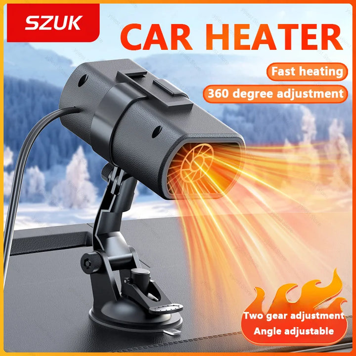 Car heater winter fast heating 12V Portable Electric heated fan Windshield