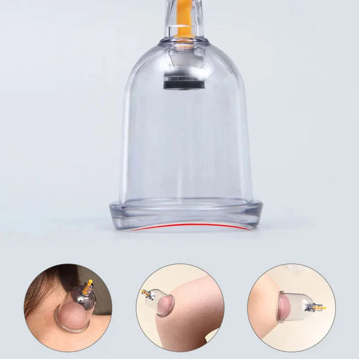 Vacuum Cupping Set Massager Cans Suction Cups Body Care Chinese Medicine Anti-Cellulite