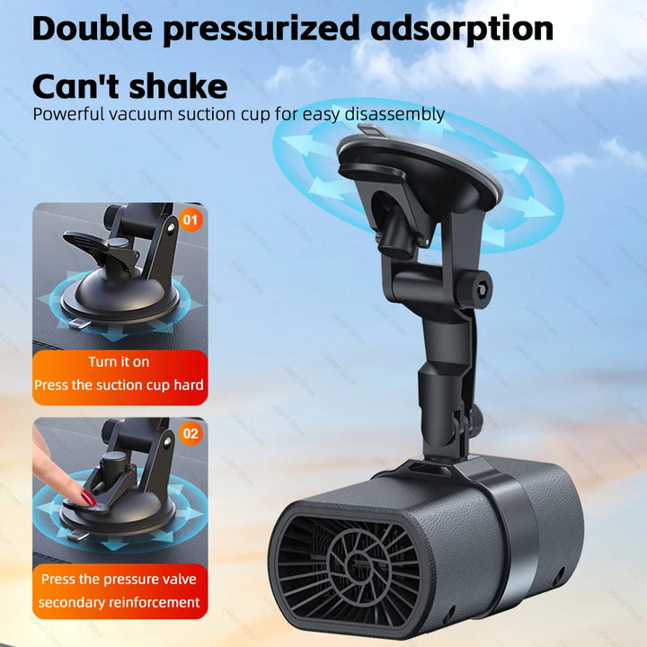 Car heater winter fast heating 12V Portable Electric heated fan Windshield