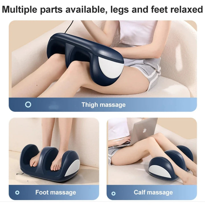 Super Big Electric Foot Leg Massager Deep Tissue Shiatsu Kneading Relax Heated Roller