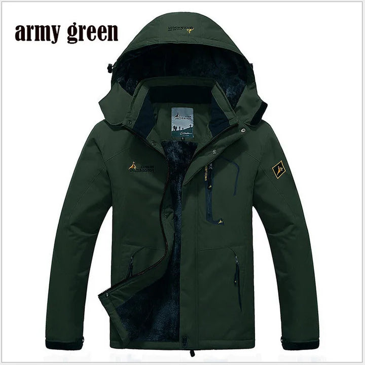 Winter Parka Men Windbreak Plus Thick Warm Windproof Fur Coats Male Military