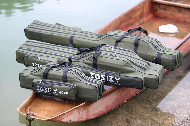 JOSBY 152/122/60cm Fishing Bag Oxford Cloth Folding Fishing Rod Reel Bag Fishing