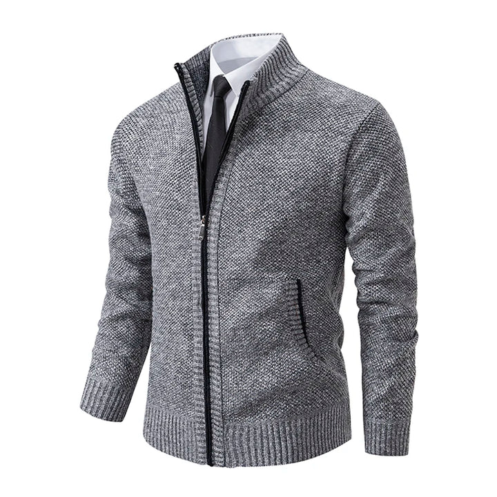 Autumn And Winter New Jersey Men's Casual Sports Coat Solid Color