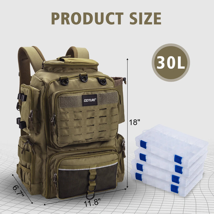 Goture 600D Oxford Cloth Outdoor Multifunctional Tactical Backpack Travel Mountaineering