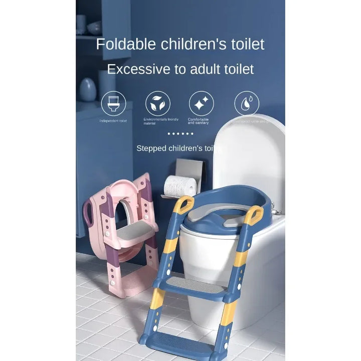 New Stepped Children's Toilet Foldable Foot Stool Multi-functional