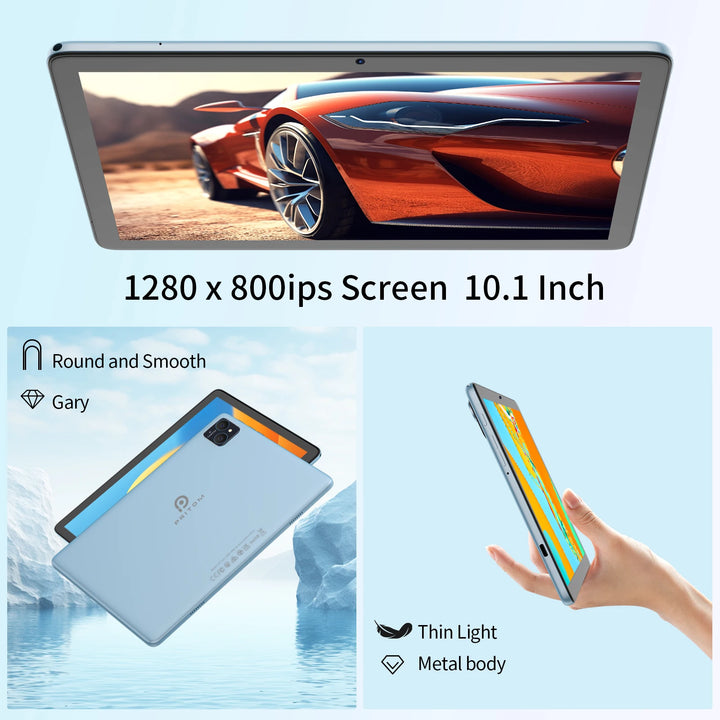 PRITOM TAB11 Android 14 Tablet 10 Inch, 8GB(4+4 Expand) RAM + 128GB ROM