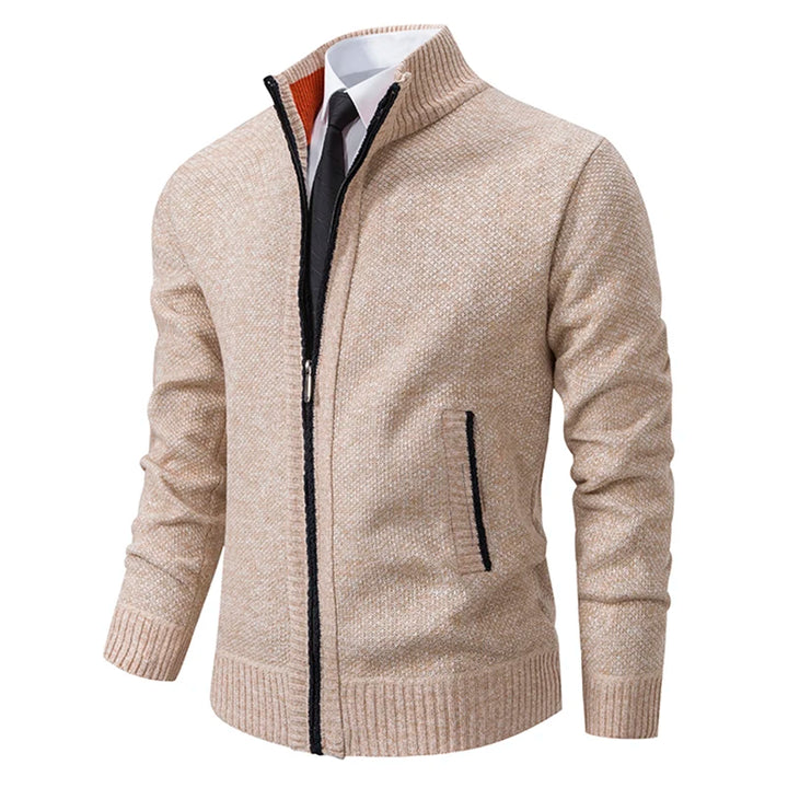 Autumn And Winter New Jersey Men's Casual Sports Coat Solid Color