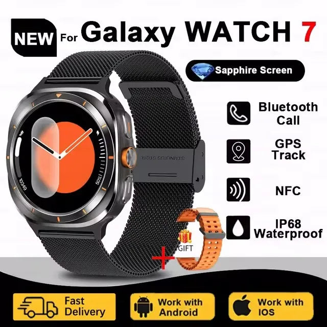 2024 New Galaxy Smart Watch 7 Ultra Men AMOLED Screen Multi-Function Sports Fitness