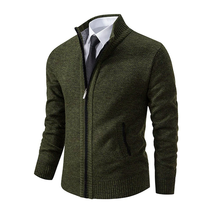 Autumn And Winter New Jersey Men's Casual Sports Coat Solid Color