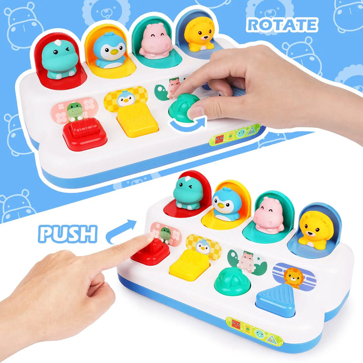 Interactive Activity Pop Up Toy for Babies Cause and Effect Toy Baby