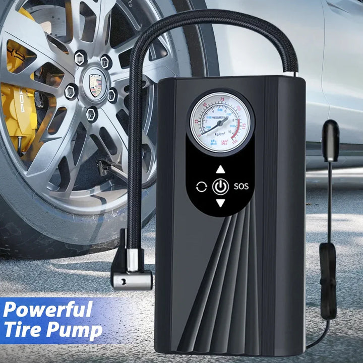 Rechargeable Air Pump Tire Inflator Portable Compressor Digital