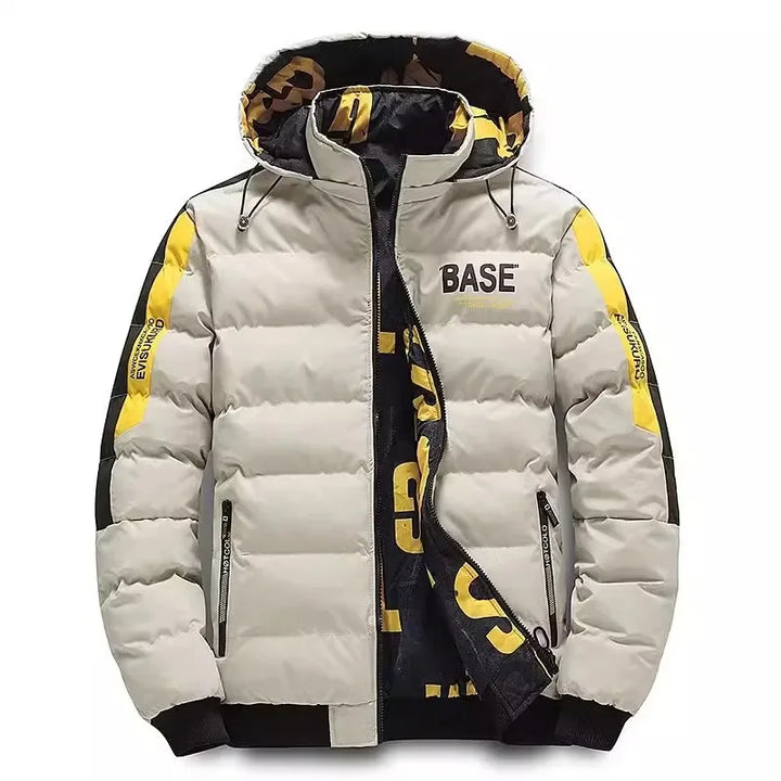 Men Autumn Winter Cotton Jacket Warm Comfortable Padded Thickened Down Jacket