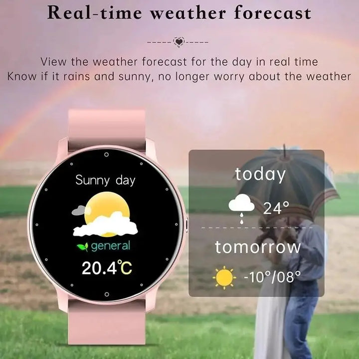 LIGE Waterproof Women Smart Band Watch Real-time Weather Forecast