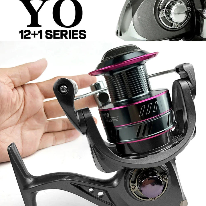 New Max Drag 12KG Spinning Reel Right/left Inter-Changeable Handle Spool Fishing Reel 1000-7000