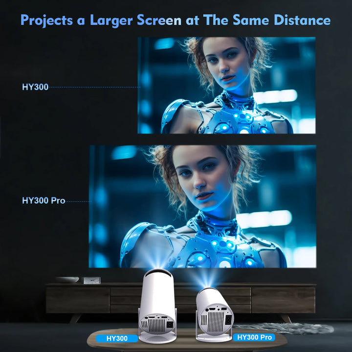 Magcubic Projector HY300 Pro 4K Android 11 Dual Wifi6 260ANSI Allwinner H713 BT5.0 1080P