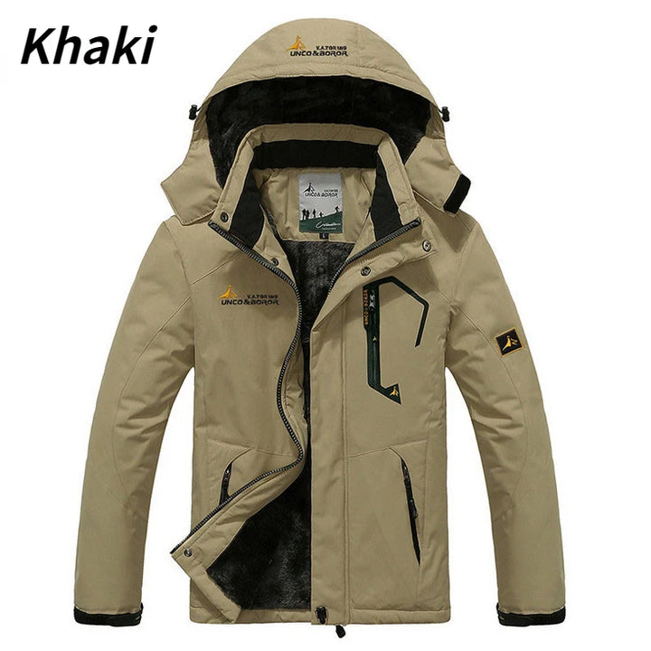 Winter Parka Men Windbreak Plus Thick Warm Windproof Fur Coats Male Military