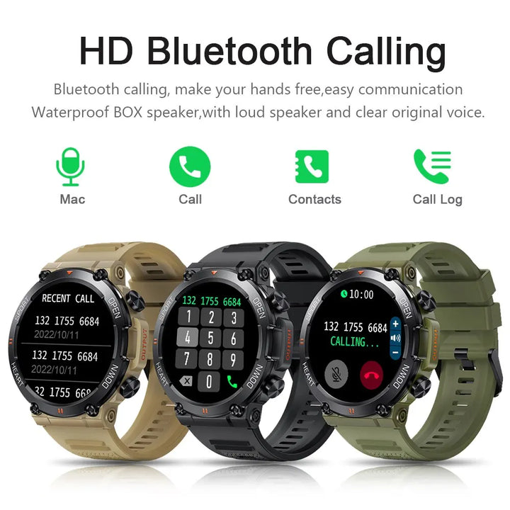 MEVADEN 1.39 Inch HD Bluetooth Call Smart Watch Men Sports Fitness