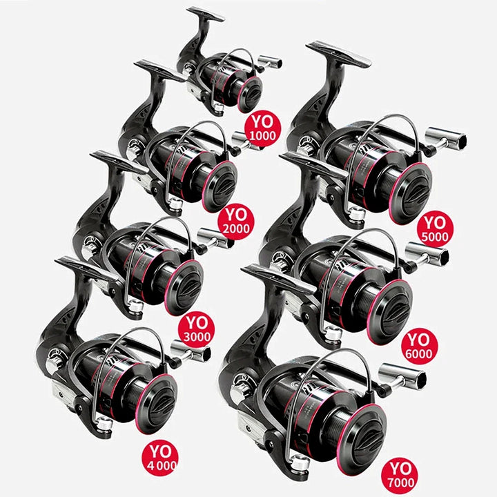 New Max Drag 12KG Spinning Reel Right/left Inter-Changeable Handle Spool Fishing Reel 1000-7000