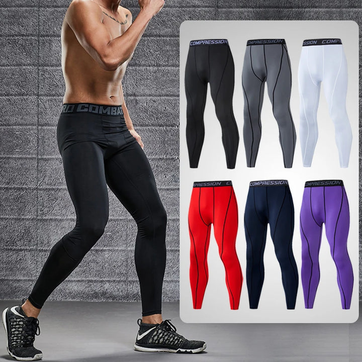 Mens Compression Pants Quick Dry Fit Sportswear Running Tights Men Legging Fitness