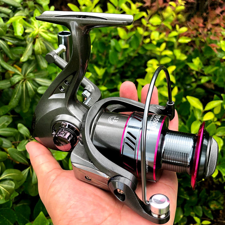 New Max Drag 12KG Spinning Reel Right/left Inter-Changeable Handle Spool Fishing Reel 1000-7000