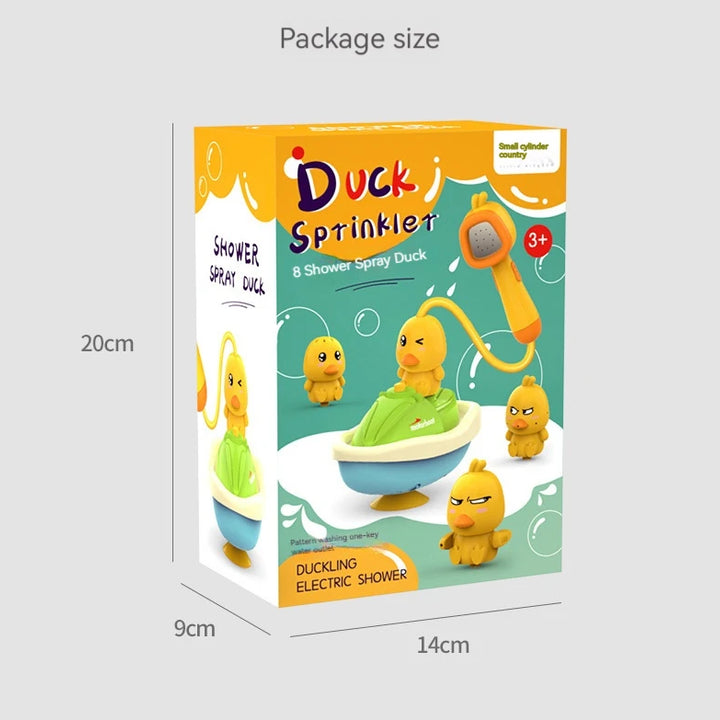 Cute Duck Electric Water Spray Bathroom Bathing Toys Baby