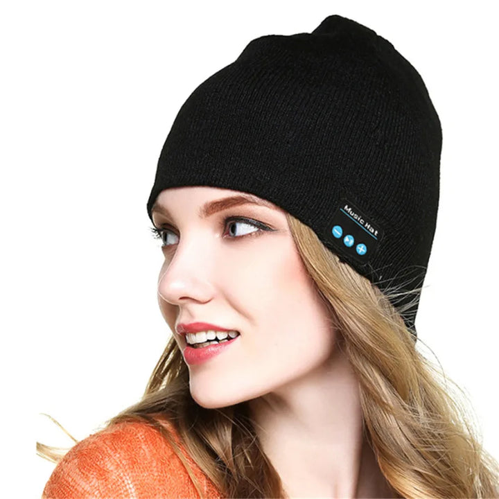 Bluetooth Headphone Wireless Smart Cap Headset Warm Beanie Speaker