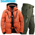 Men's Goose Down Jacket and Tactical Pants, Winter Fishing Suit, Warm, Snow Skiing