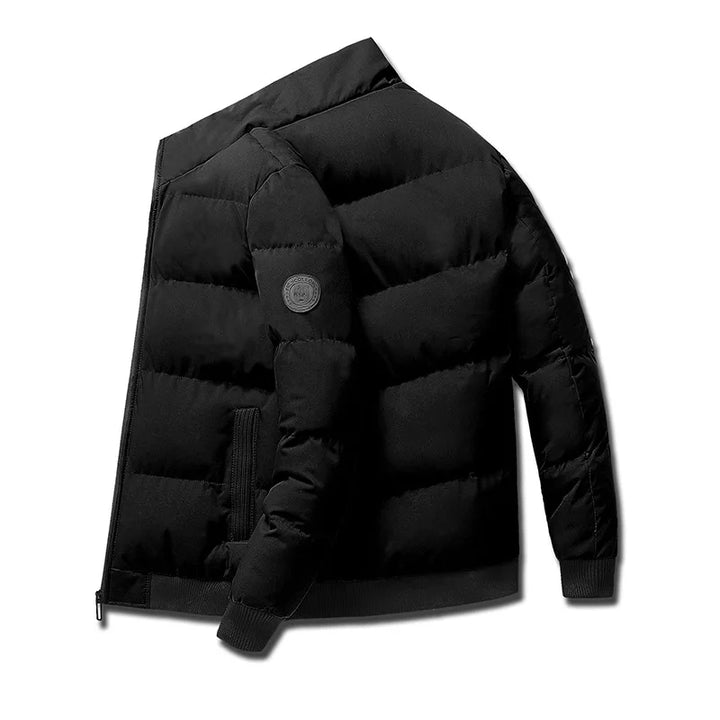 Winter Solid Color Cotton Parkas Thick Men Outdoor Warm Jacket with