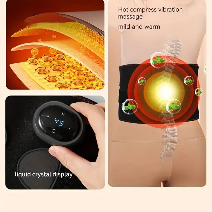 1pc Waist Massager, Electric Lumbar Heating Belt, Multi-gear Adjustment