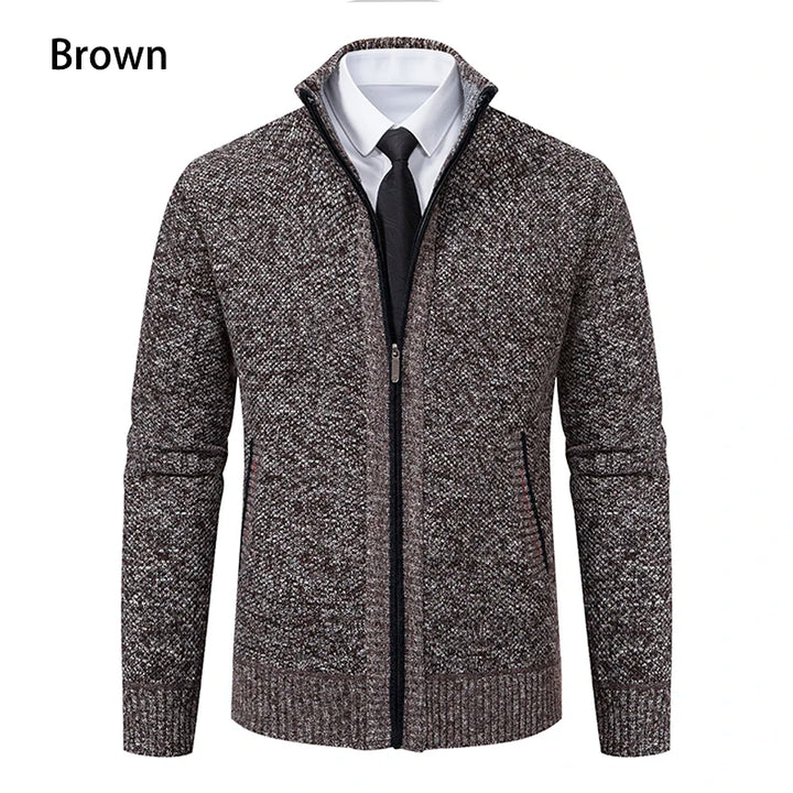 Autumn And Winter New Jersey Men's Casual Sports Coat Solid Color