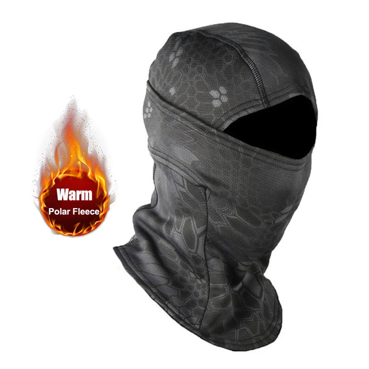 Winter Fleece Warm Camouflage Balaclava Outdoor Cold-proof Ski Cycling Full Face Mask