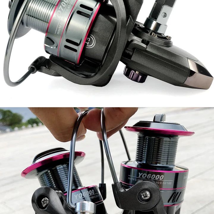 New Max Drag 12KG Spinning Reel Right/left Inter-Changeable Handle Spool Fishing Reel 1000-7000