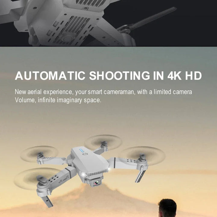 New E88Pro RC Drone 4K Professinal With 1080P Wide Angle Dual HD Camera Foldable RC