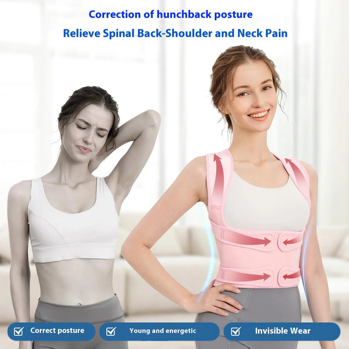 JUSTLANG Back Posture Corrector Lumbar Pad Waist Support Hunchback Spinal Orthopedic