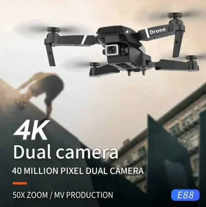 Lenovo E88 Pro Drone 4k Profesional HD 8k Rc Airplane Dual-Camera