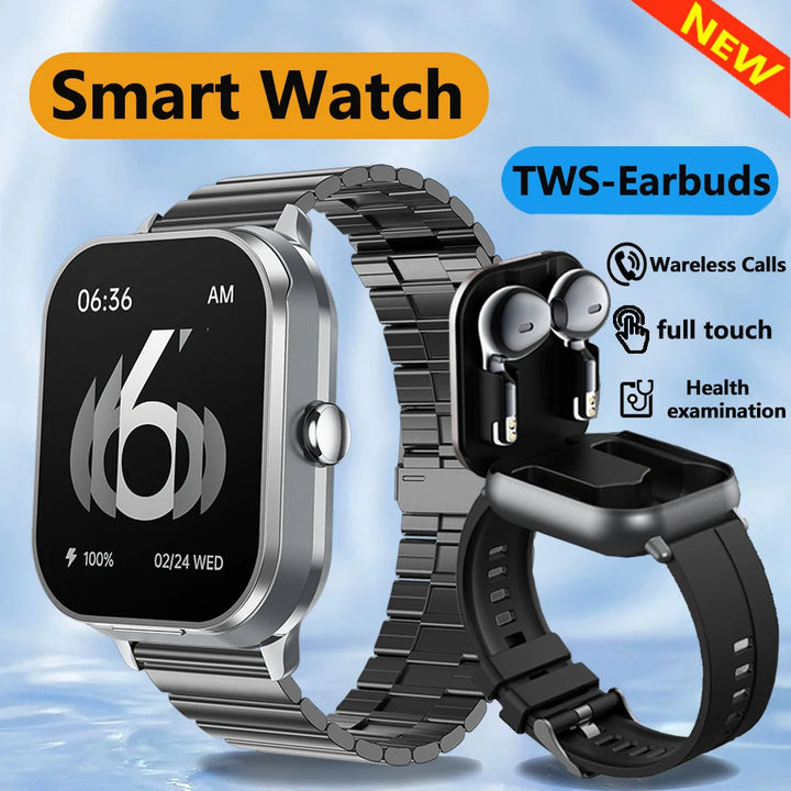 2024 NEW Headset Smart Watch TWS Two In One Wireless Bluetooth