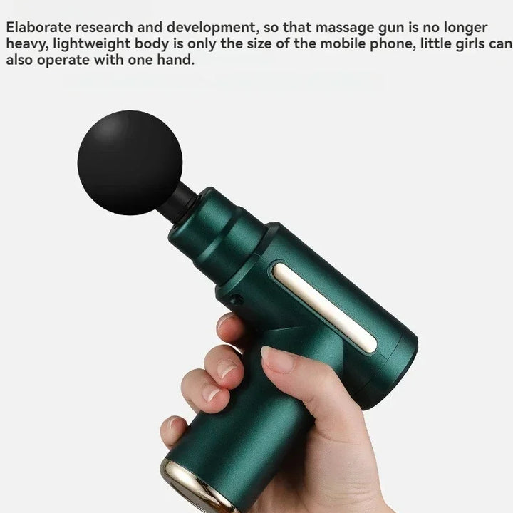 USB Mini Massage Gun Fascia Machine Muscle Relaxation Vibrating Gun Rod Massage