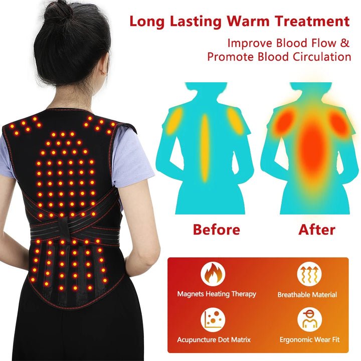 Tourmaline Magnet Heated Vest Magnetic