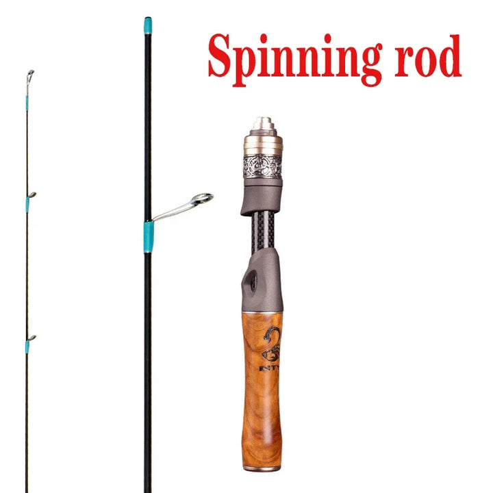 Ultra-Light Fishing Rod Carbon Fiber Spinning/Casting Lure Pole Bait WT 1.5-9g