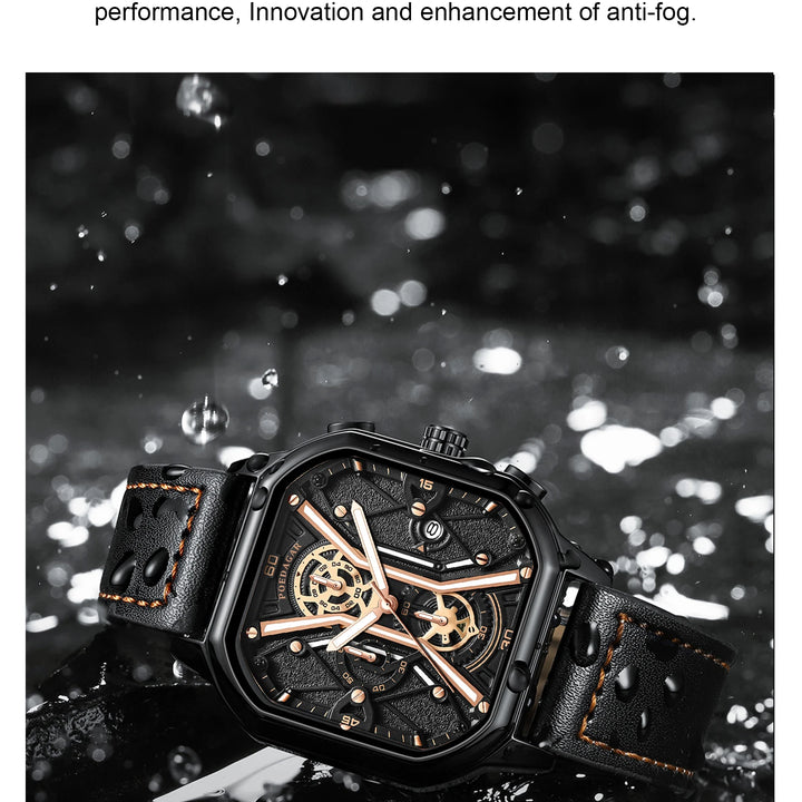 POEDAGAR Fashion Men Wristwatches Luxury Chronograph Luminous