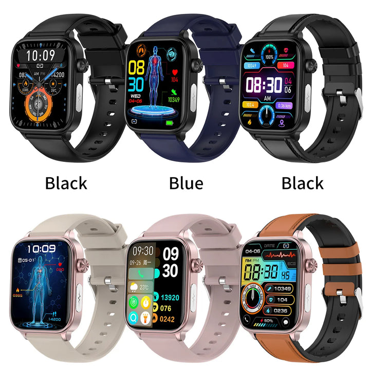 2024New AI Medical Diagnosis Blood Lipids Uric Acid Blood Glucose Smart Watch Men