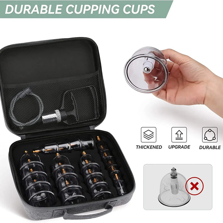 Cupping Therapy Set Vacuum Cupping Set Suction Cups Massage Physiotherapy