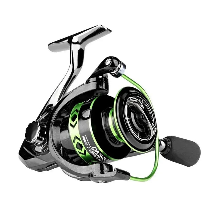 2024 New All-Metal Black Green Fishing Reel Freshwater Seawater Dual Use Max Drag 12Kg